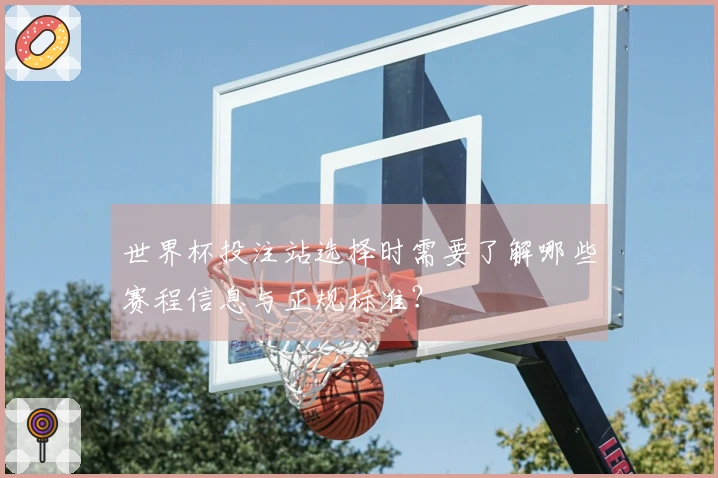 世界杯投注站选择时需要了解哪些赛程信息与正规标准？